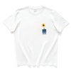 (ZT1398) Sunflower Embroidery Denim Patchwork Tee