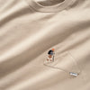 (ZT1400) Mountain Patchwork Embroidery Tee