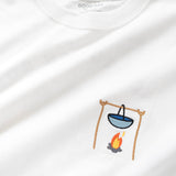 (ZT1411) Camp Fire Embroidery Graphic Tee