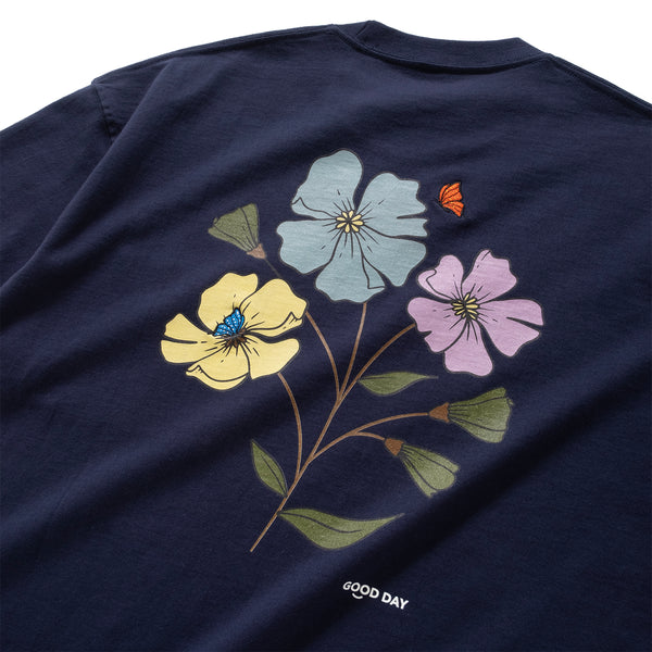 (ZT1415) Butterfly Embroidery Pocket Tee