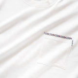 (ZT1415) Butterfly Embroidery Pocket Tee