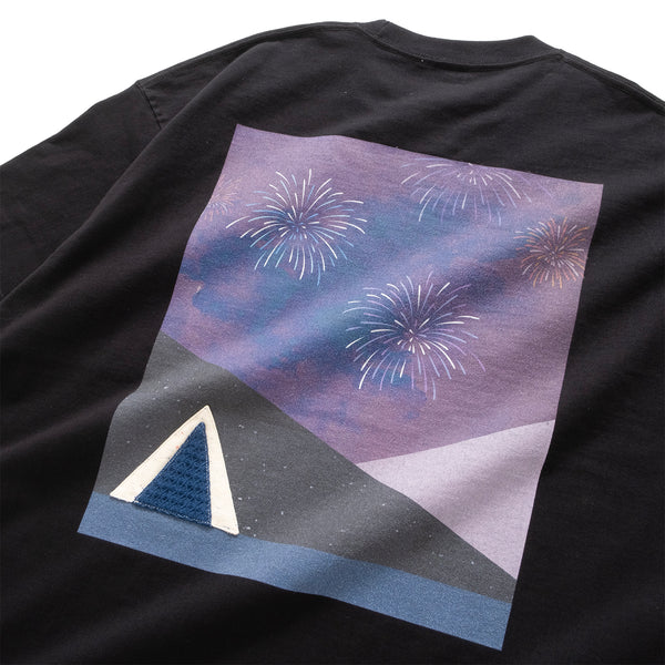 (ZT1435) Firework Graphic Embroidery Tee