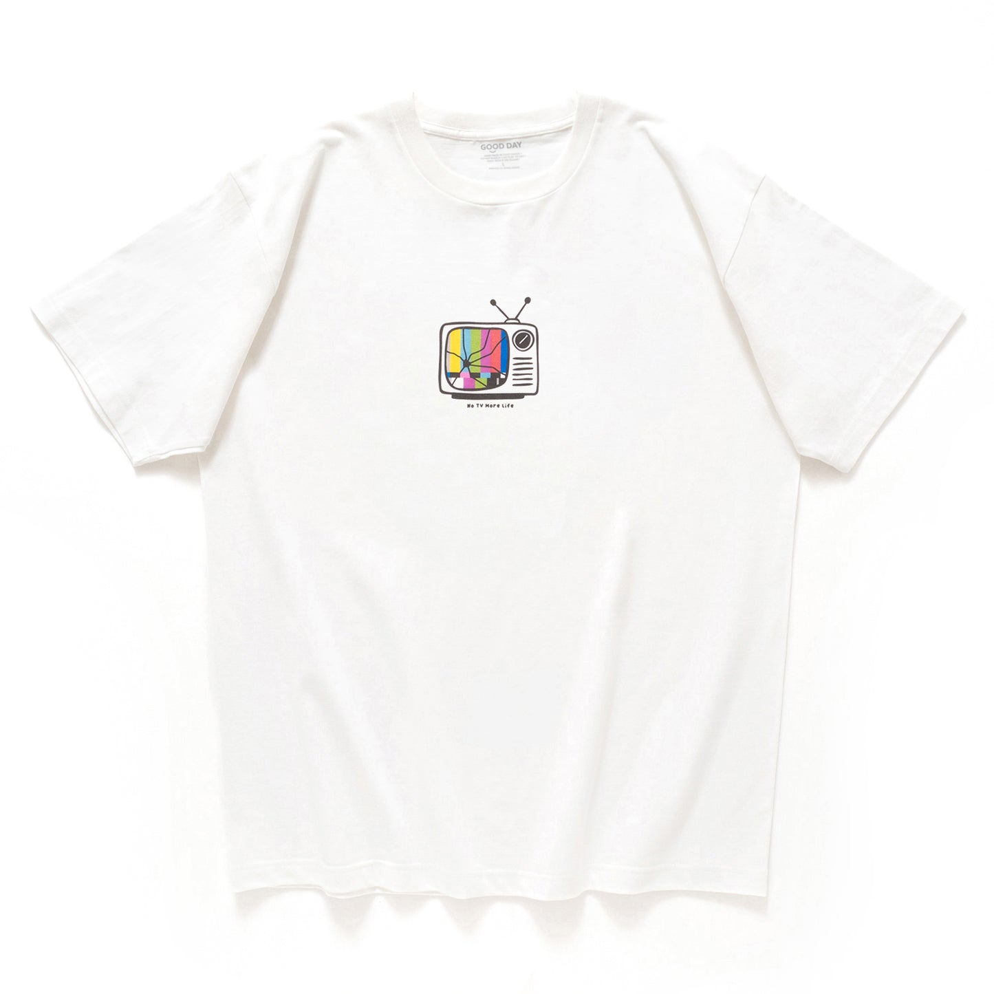 (ZT1631) No TV More Life 圖案 Tee