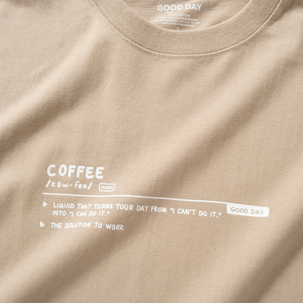 (ZT1655) Coffee Dictionary Graphic Tee