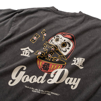 (ZT1673) Rich Daruma Graphic Tee