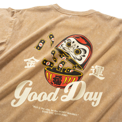 (ZT1673) Rich Daruma Graphic Tee