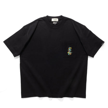 (ZT1680) Dragon Embroidery Pocket Tee