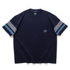 (ZT1683) Patch Sleeve Panel Pocket Tee