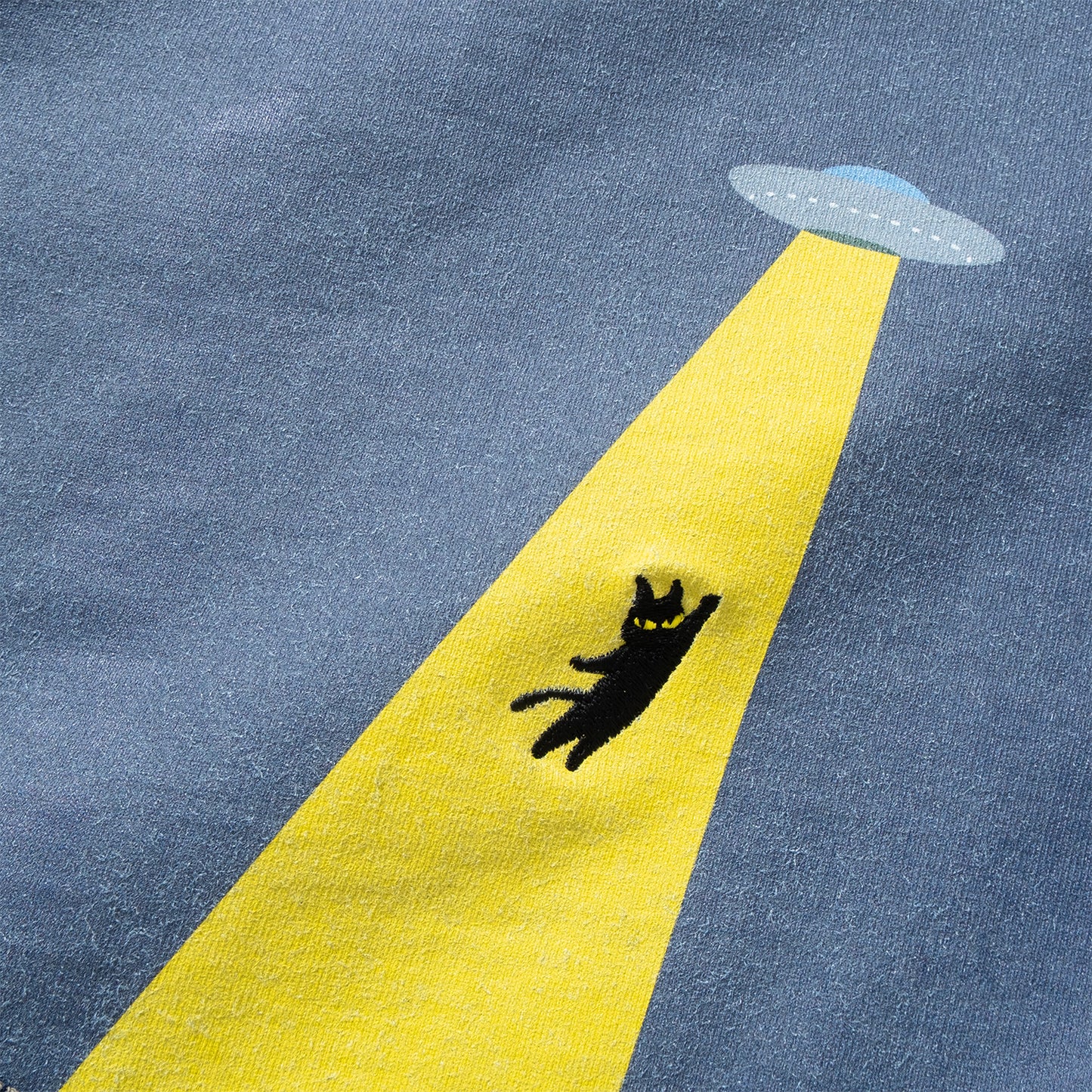 (ZT1685) Meow Begins Patchwork Pocket Tee
