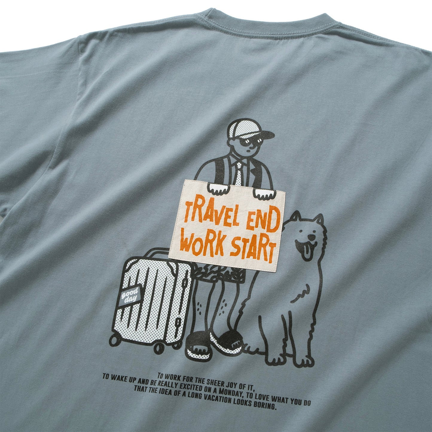 (ZT1709) Travel End Work Start Graphic Tee