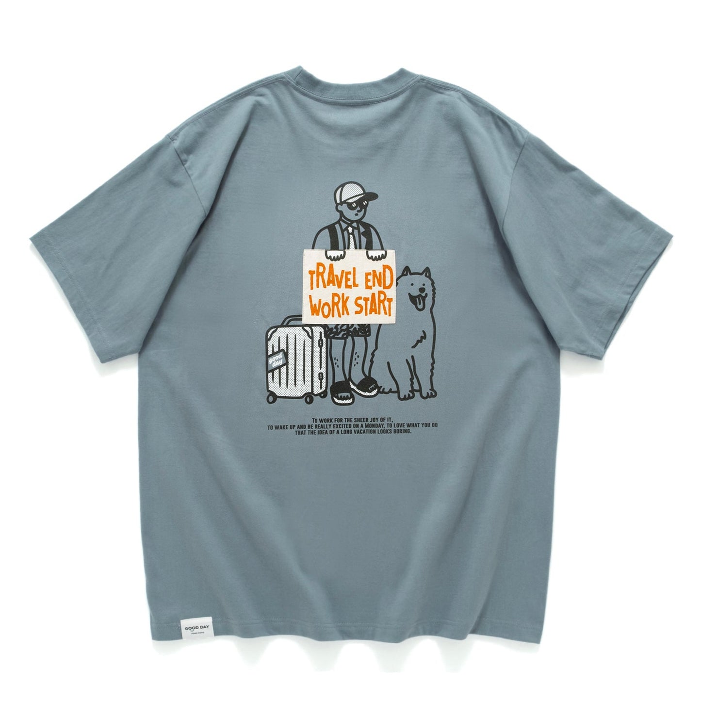 (ZT1709) Travel End Work Start Graphic Tee