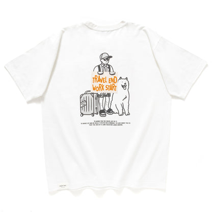 (ZT1709) Travel End Work Start Graphic Tee