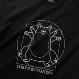 (ZT1719) The Vitruvian Dog Graphic Tee