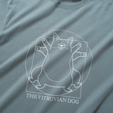 (ZT1719) The Vitruvian Dog Graphic Tee