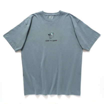 (ZT1725) Hard To Ignore Embroidery Graphic Tee