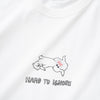 (ZT1725) Hard To Ignore Embroidery Graphic Tee