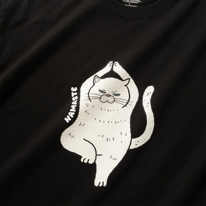 (ZT1730) Namaste Cat 圖案 Tee