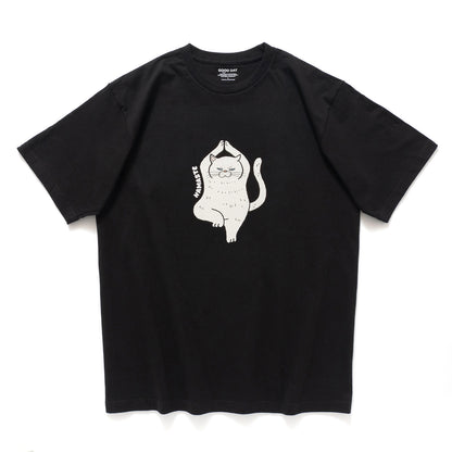 (ZT1730) Namaste Cat 圖案 Tee