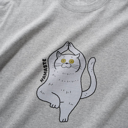 (ZT1730) Namaste Cat 圖案 Tee