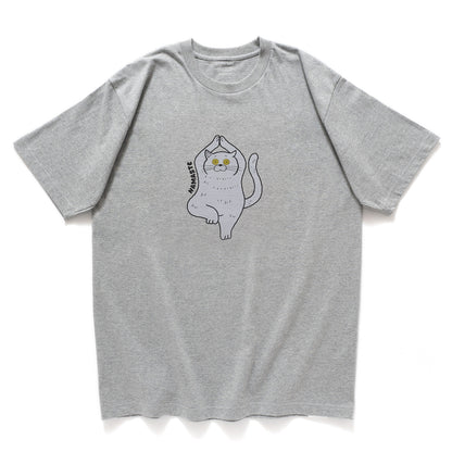 (ZT1730) Namaste Cat 圖案 Tee