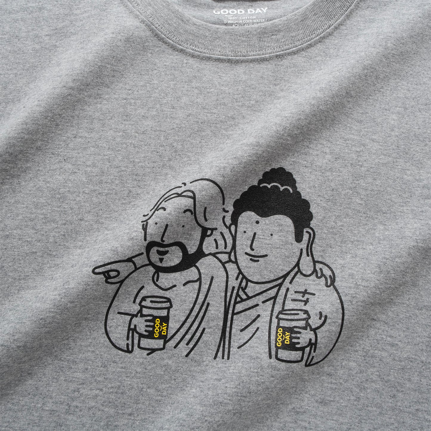 (ZT1757) Sacred Coffee Time 圖案 Tee