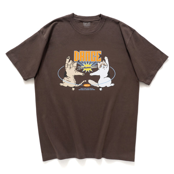 (ZT1747) Dance Cat Graphic Tee