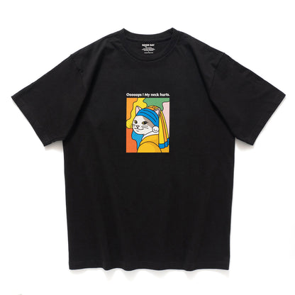 (ZT1992) Oops My Neck Hurts 圖案 Tee