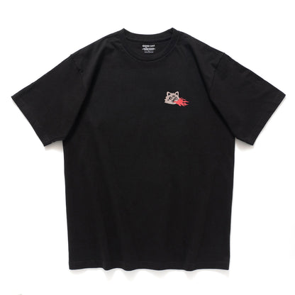 (ZT1857) Catzilla Embroidery Graphic Tee