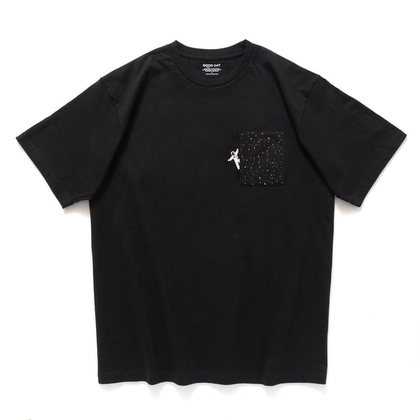 (ZT1141) Astronaut Embroidery Pocket Tee