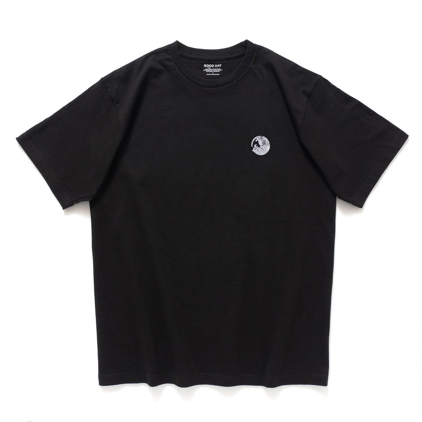 (ZT1654) Cat Moon Phases Graphic Tee