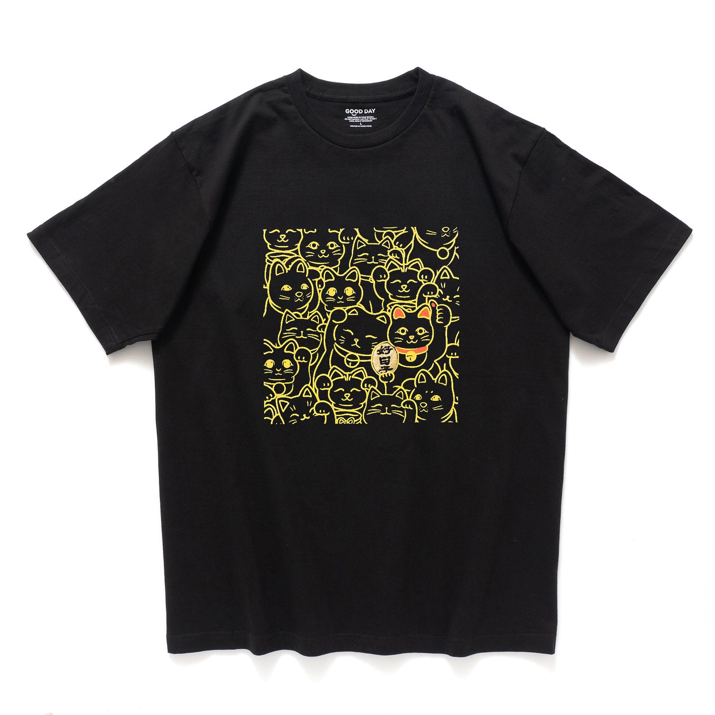 (ZT1607) 招財貓繡花Tee