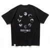(ZT1654) Cat Moon Phases 圖案 Tee