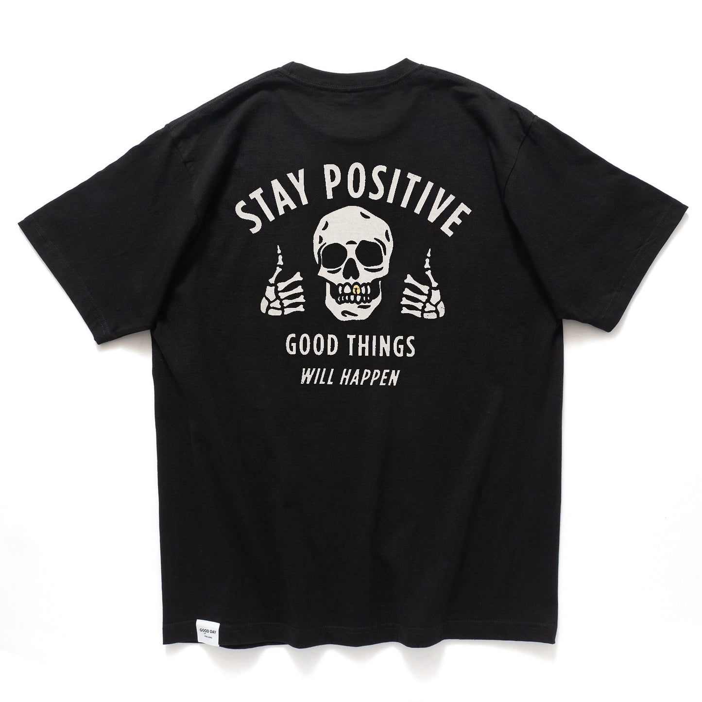 (ZT1907) Gold Teeth Stay Positive Graphic Tee