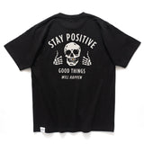 (ZT1907) Gold Teeth Stay Positive Graphic Tee