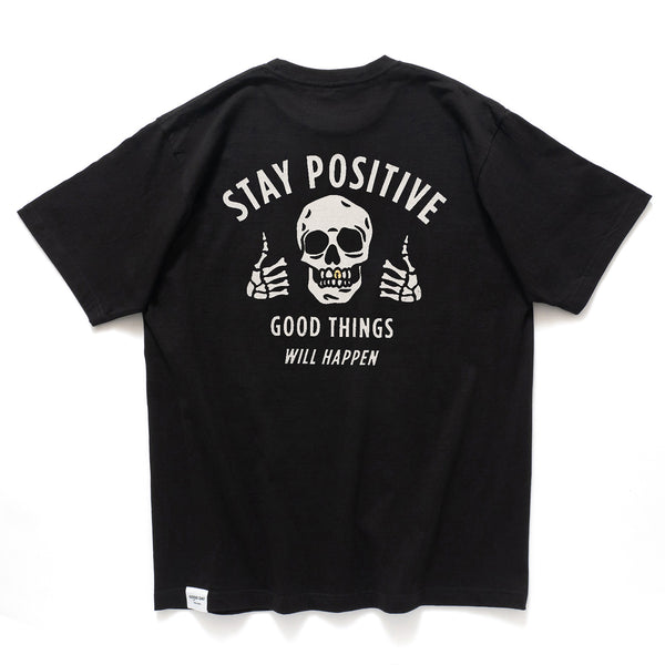 (ZT1907) Gold Teeth Stay Positive Graphic Tee