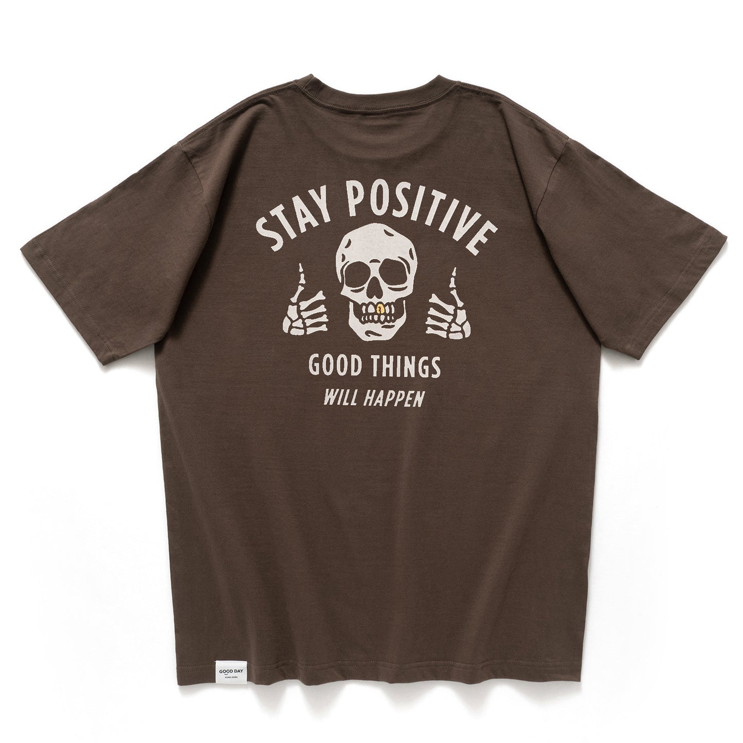 (ZT1907) Gold Teeth Stay Positive Graphic Tee