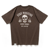 (ZT1907) Gold Teeth Stay Positive Graphic Tee