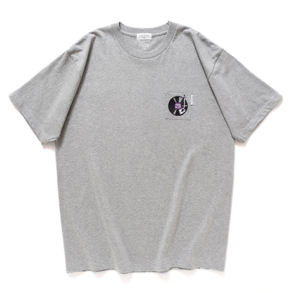 (ZT1810) 黑膠唱片繡花 Tee