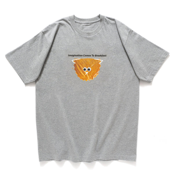 (ZT1147) Imagination Comes To Breakfast Cat Graphic Tee