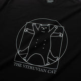 (ZT749) The Vitruvian Cat Graphic Tee