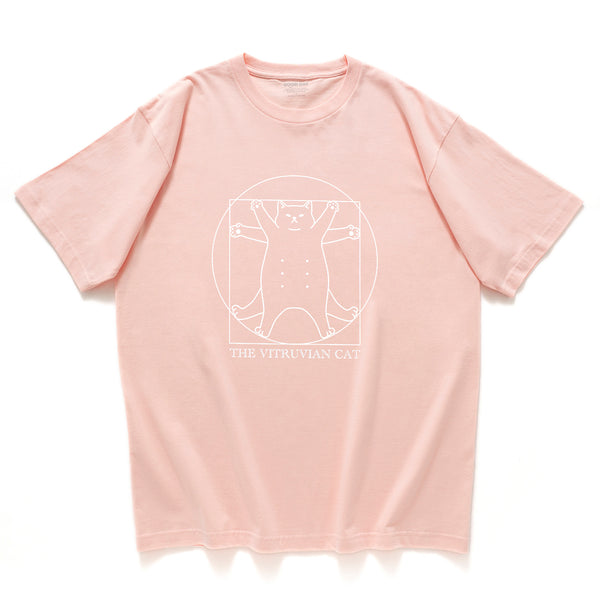 (ZT749) The Vitruvian Cat Graphic Tee