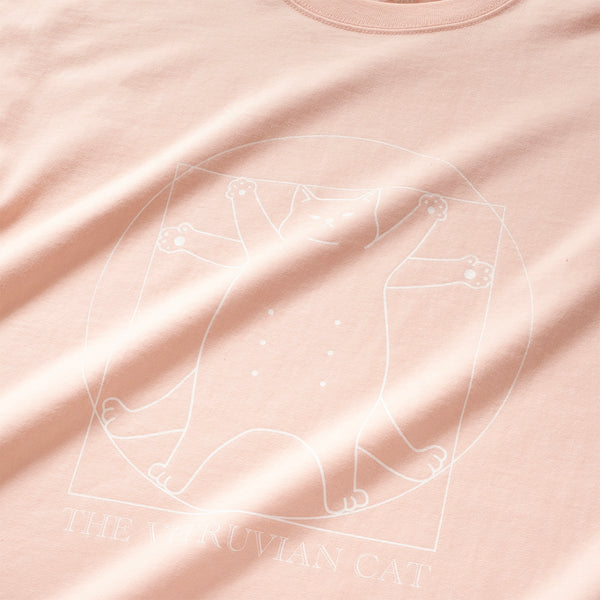 (ZT749) The Vitruvian Cat Graphic Tee