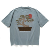 (ZT1158) Japanese Bonsai Patchwork Graphic Tee