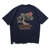 (ZT1158) Japanese Bonsai Patchwork Graphic Tee