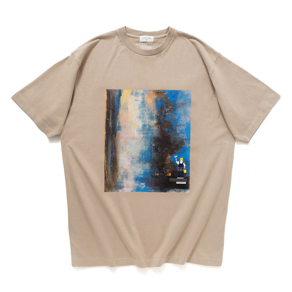 (ZT1218) Oil Paint Embroidery Graphic Tee