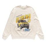 (ZW429) On The Road Jeep Graphic Sweater