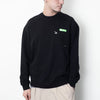 (ZW434) Exit Sign Embroidery Sweater