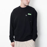 (ZW434) Exit Sign Embroidery Sweater