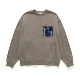 (ZW451) Holiday Mood Embroidery Pocket Sweater