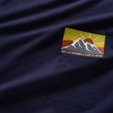 (ZW435) Landscape Embroidery Pocket Sweater